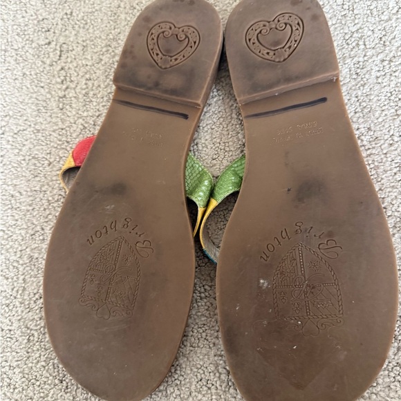 Brighton Orla Thong Colorful Heart Sandals - Picture 3 of 5